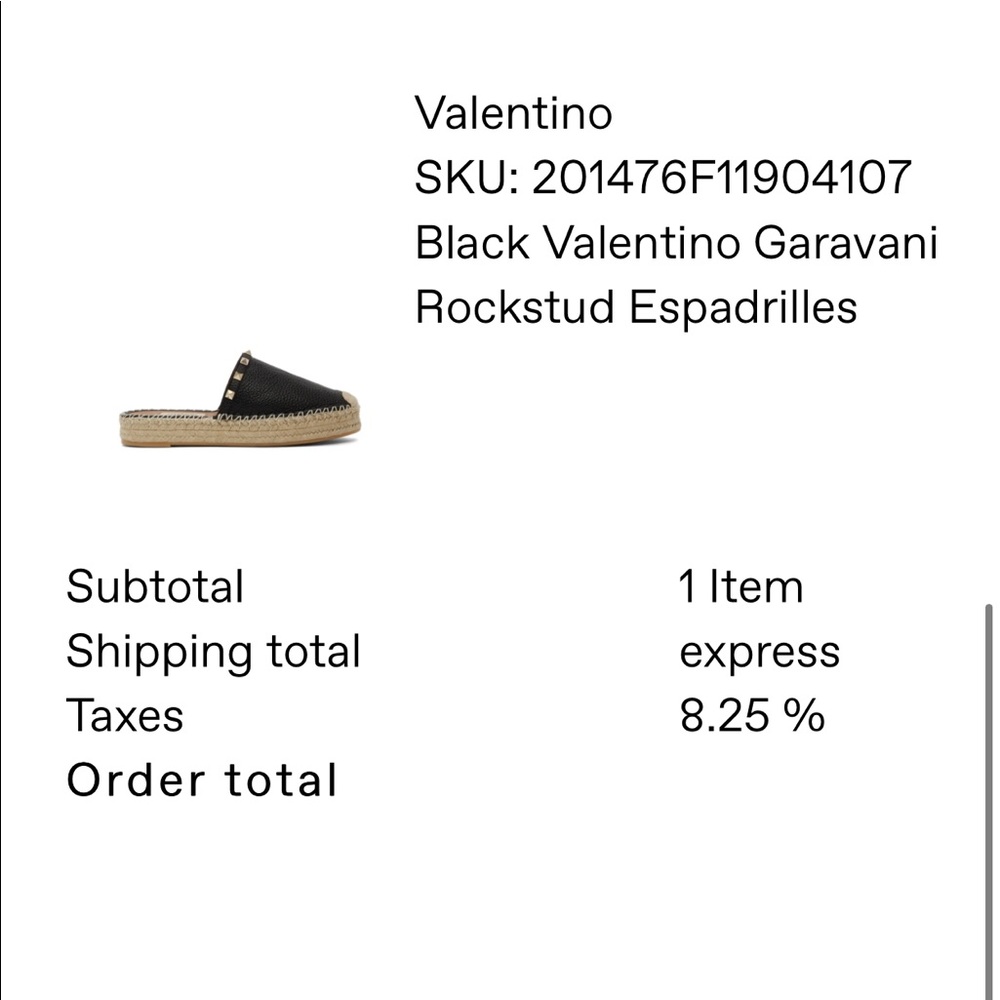 VALENTINO ROCKSTUD ESPADRILLE MULES - Picture 8 of 9